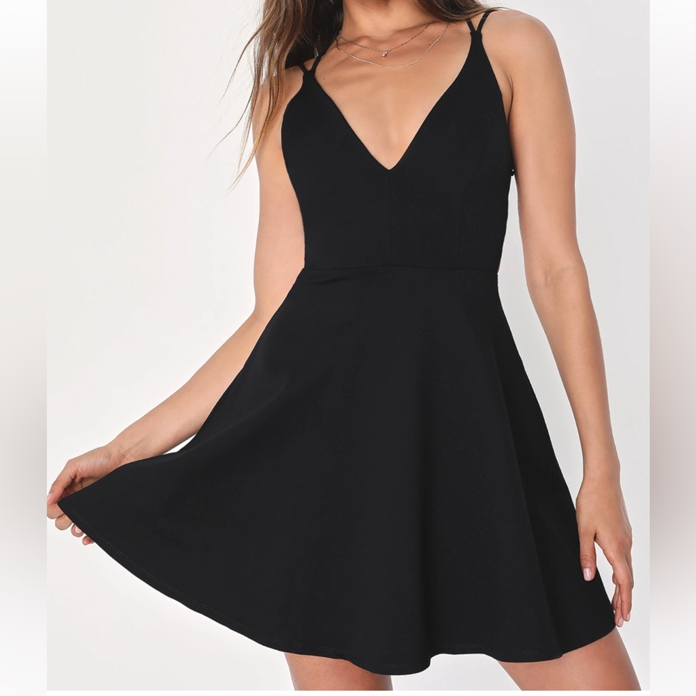 Lulus Black Skater Dress